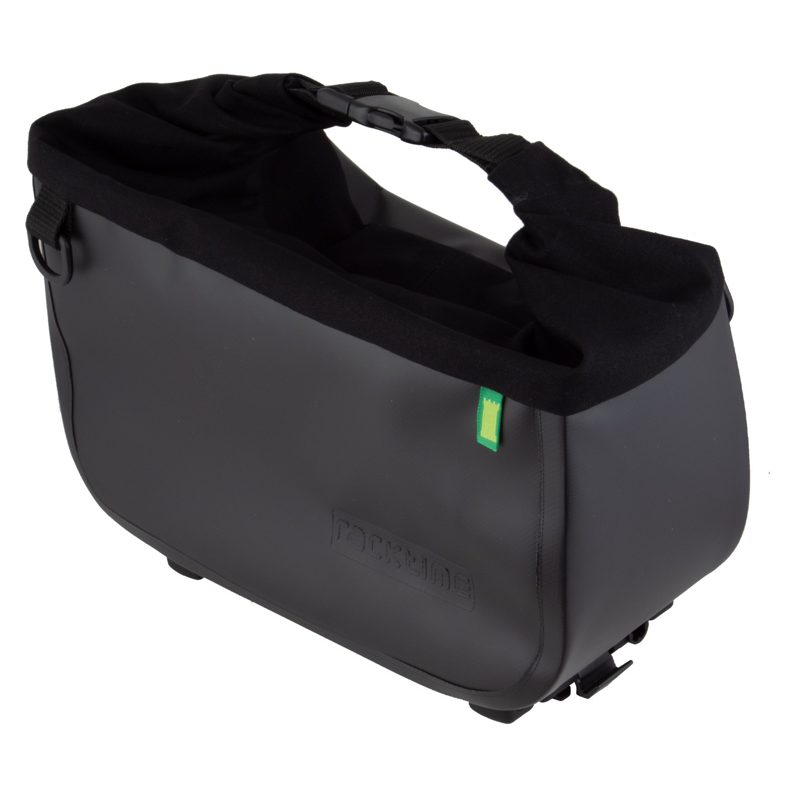 Racktime Yves Roll Top Rear Rack Trunkbag Water Proof W/Snapit 2.0 Blk 914400