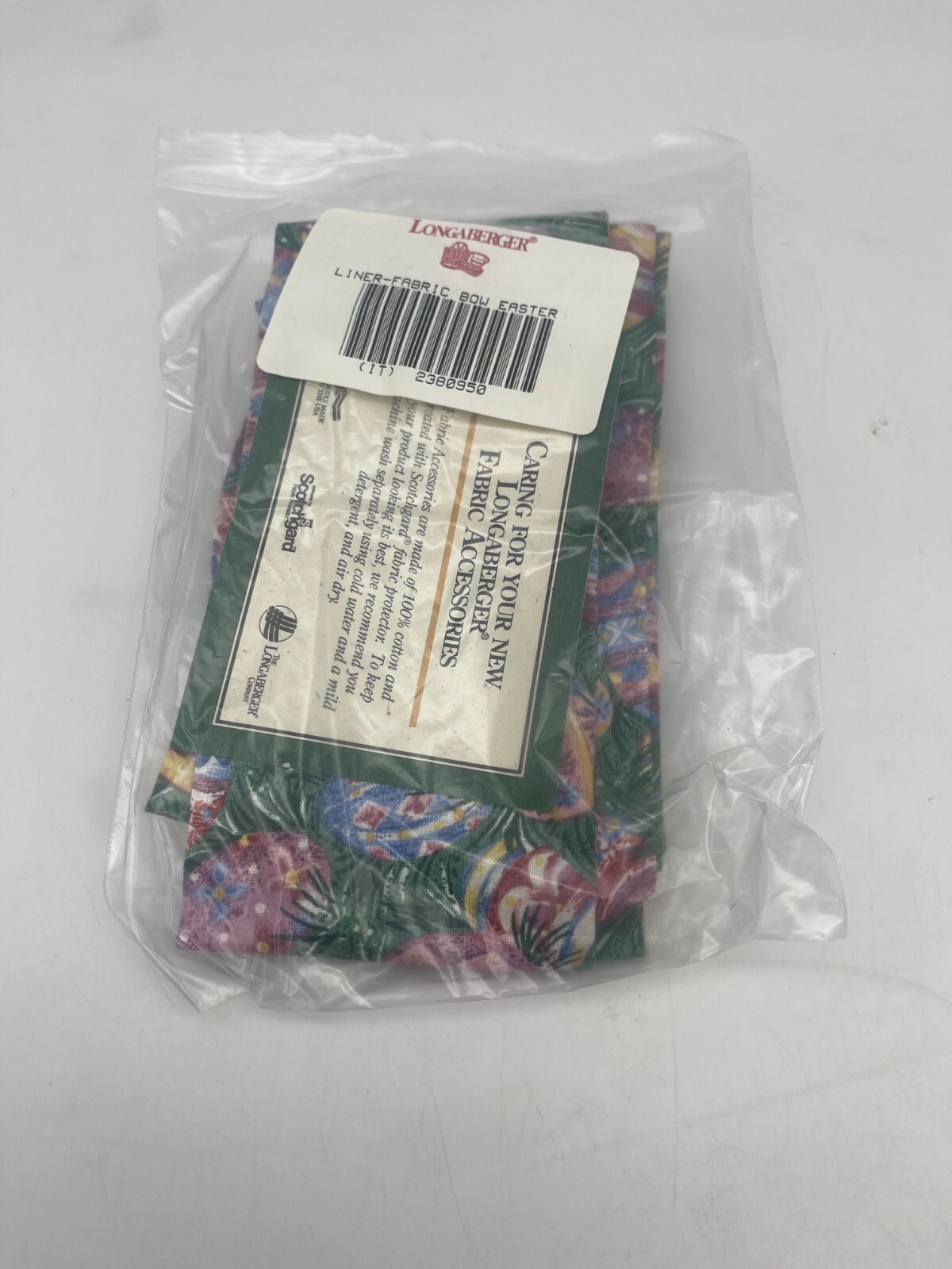 Longaberger Fabric Bow 2380950 Retired Easter Egg Fabric