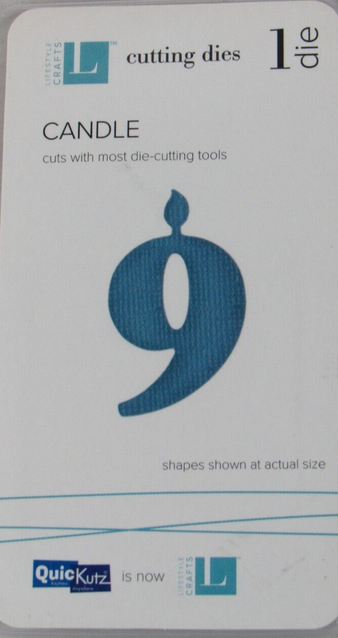 QuicKutz/Lifestyle Crafts Candle 2x2, 1 Cutting Die Set RS-0906