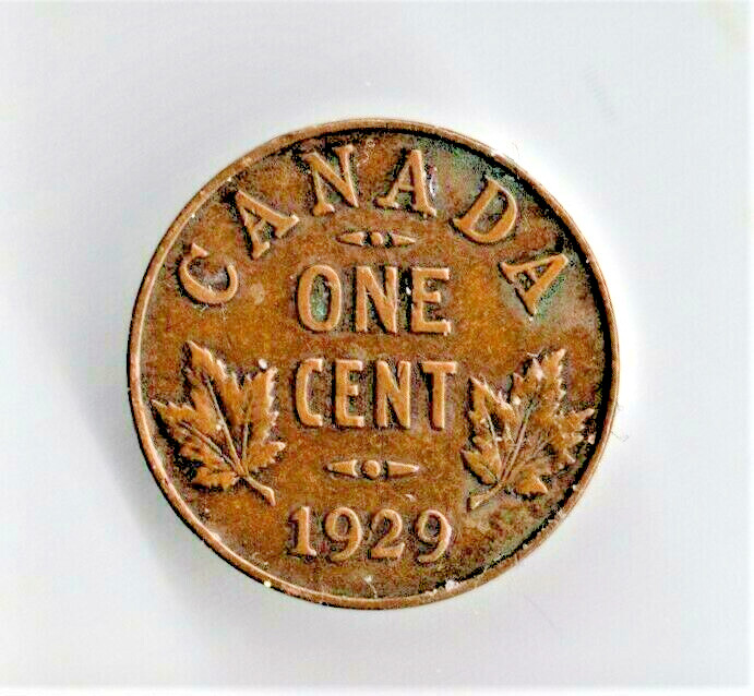 1929 Canada George V One Cent Coin