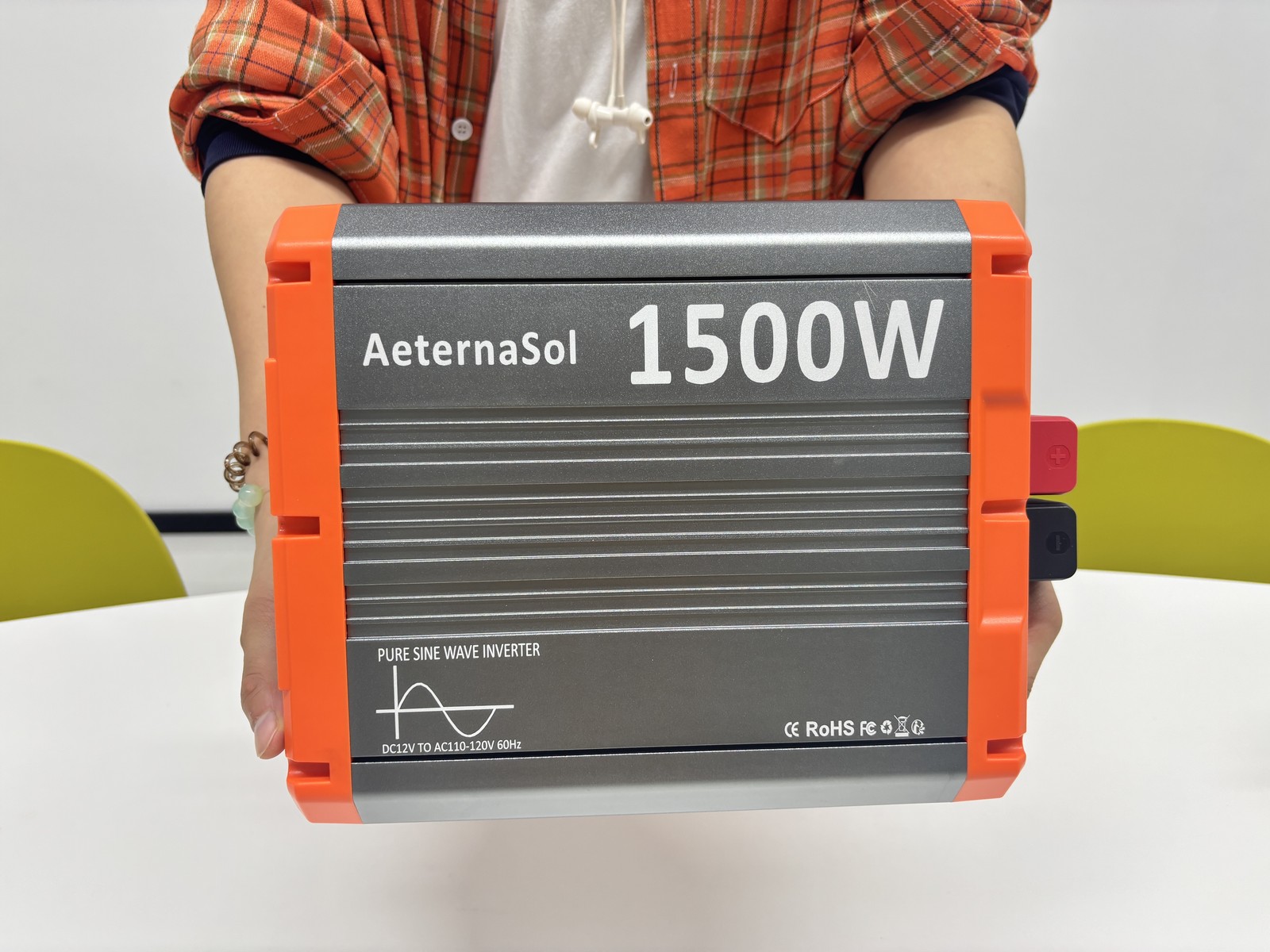 AeternaSol 1500W Power Inverter Pure Sine Wave off-grid system water pump 2 LCD