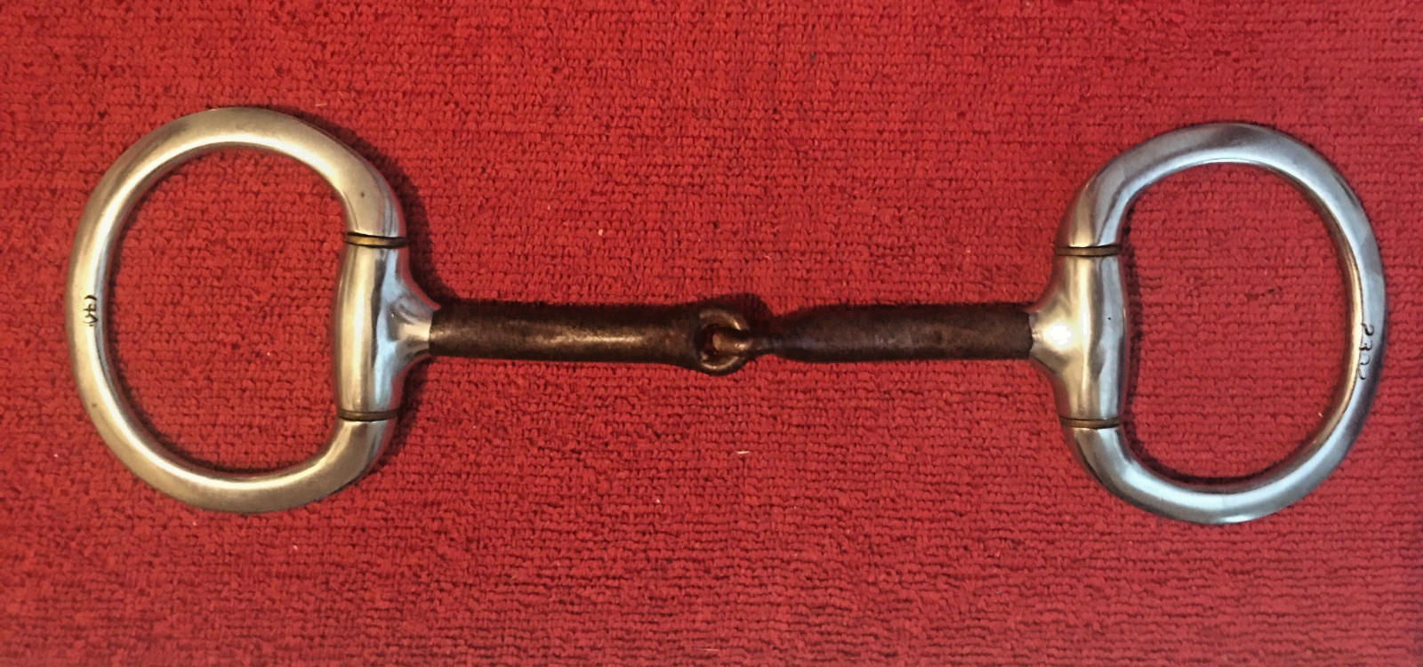Sweet Iron Jointed Eggbutt Snaffle Bit 5"