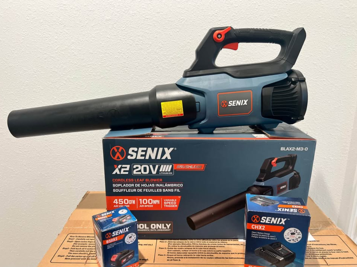 SENIX 20V Brushless Leaf Blower   Includes Battery & Charger   Brand New