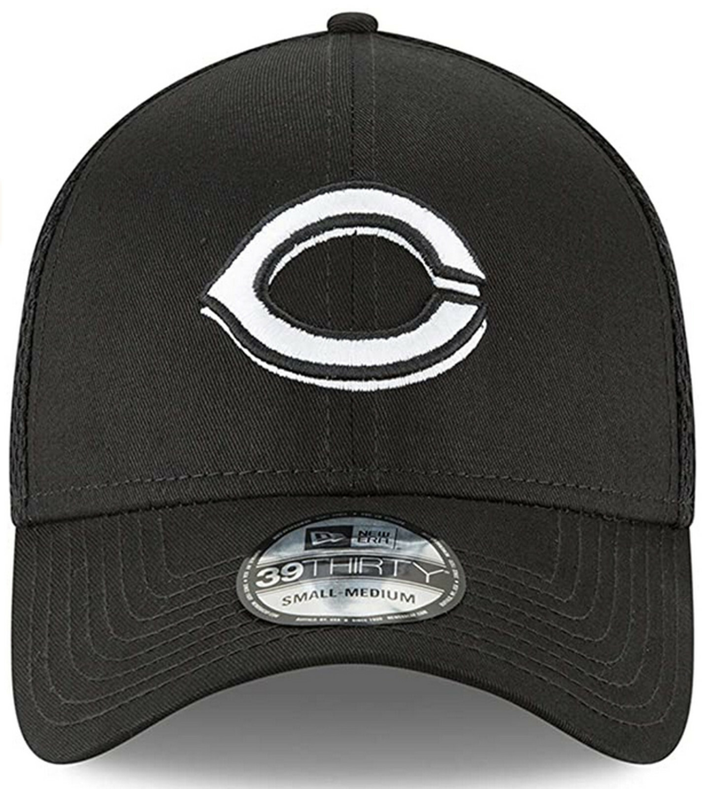 NWT Authentic MLB Cincinnati Reds Neo Black White New Era 39Thirty Flex Hat Cap