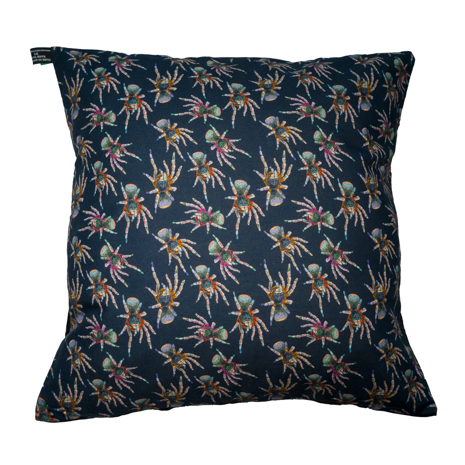 Tarantula Spider Cushion Cover Case fits 18" x 18" 100% Cotton Fabric Arachnid