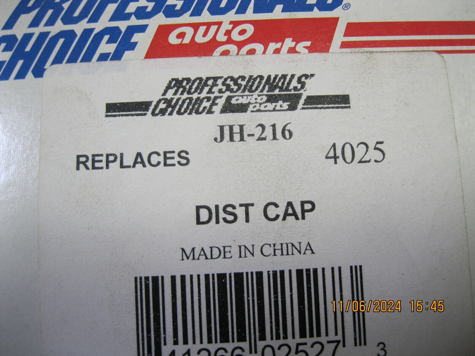 Distributor Cap Professionals Choice JH-216