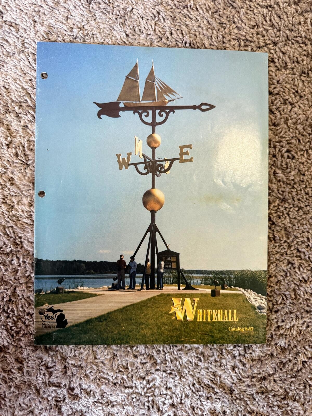 Vintage 1990s Whitehall Metal Studios Catalog No. S-87 Sign Weathervane Book