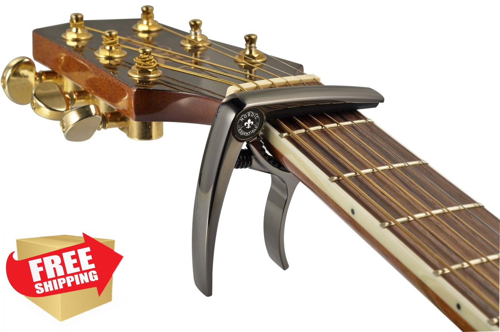 Nordic Essentials Guitar Capo Zinc Alloy for Acoustic Ukulele Banjo Bass