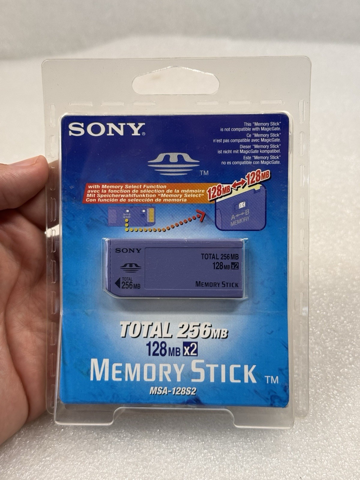 Rare Genuine Original Brand New Sealed Sony 256MB Memory Stick MSA-128S2