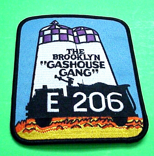 NEW YORK  FDNY  THE BROOKLYN "GASHOUSE GANG" E 207  NY 4 7/8"  FIRE DEPT  PATCH