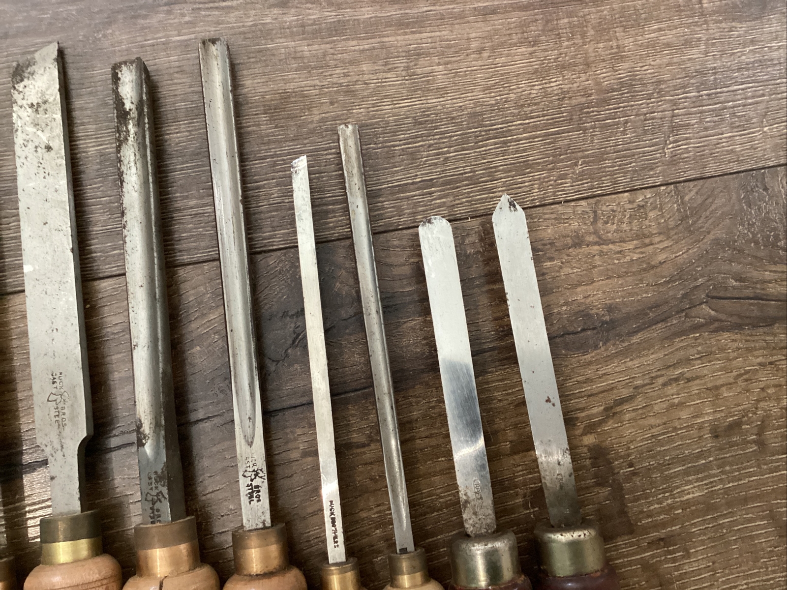 15 Antique Carving Woodworking Chisels 13 Buck Bros 2 Craftsman Free Ship