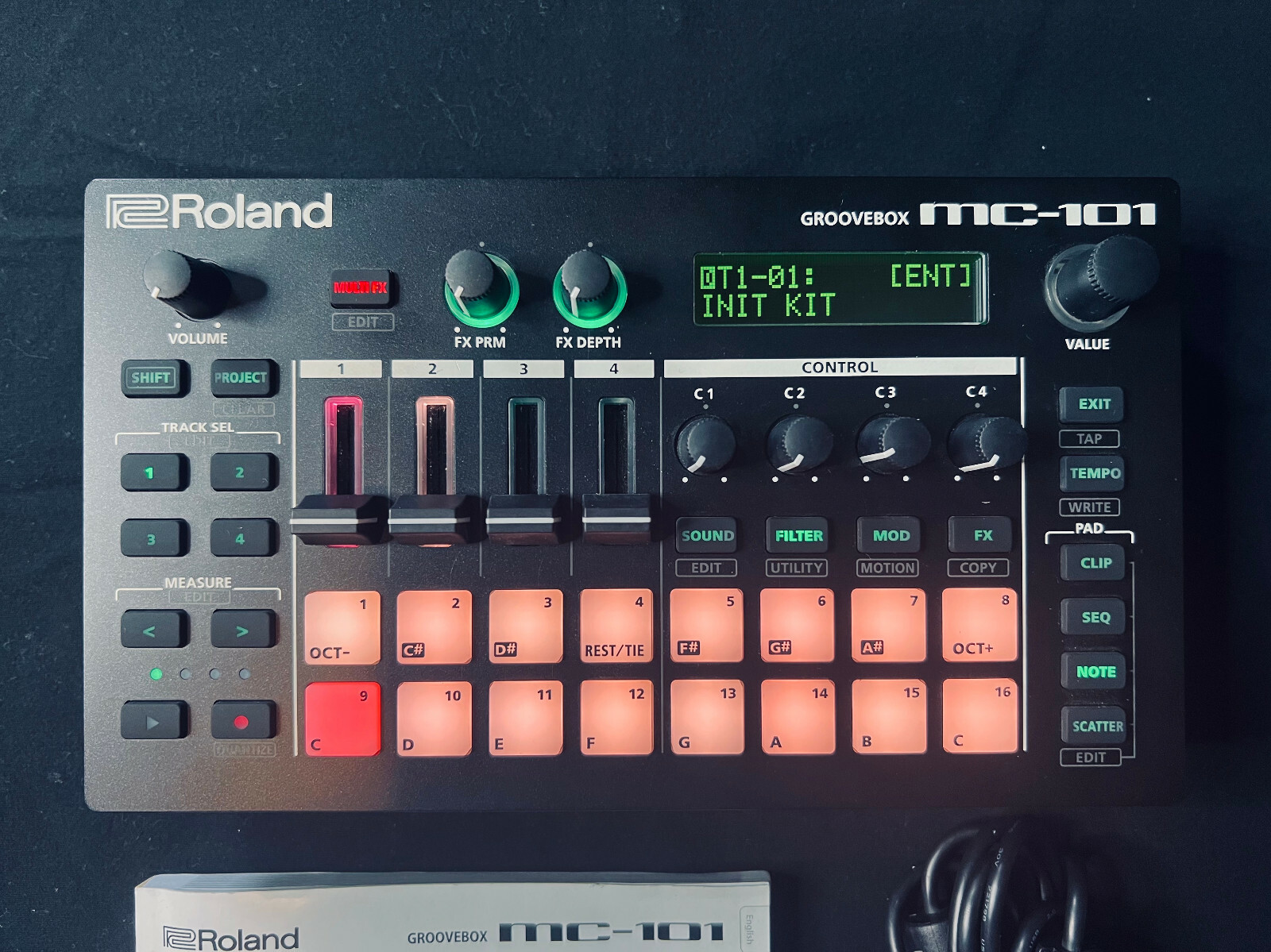 Roland MC101 4 Tracks Groovebox Sequencer