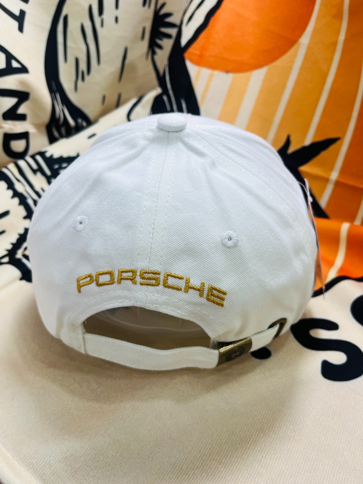 Porsche Racing Men's Outdoors Baseball Cap Adjustable White