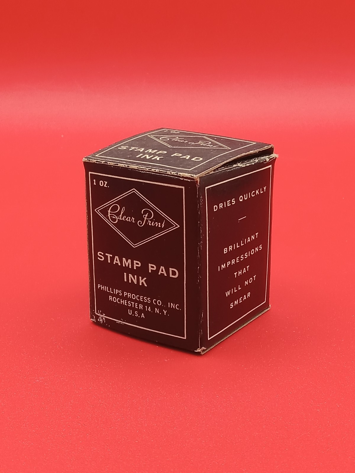 Vintage Clear Point stamp pad ink NOS