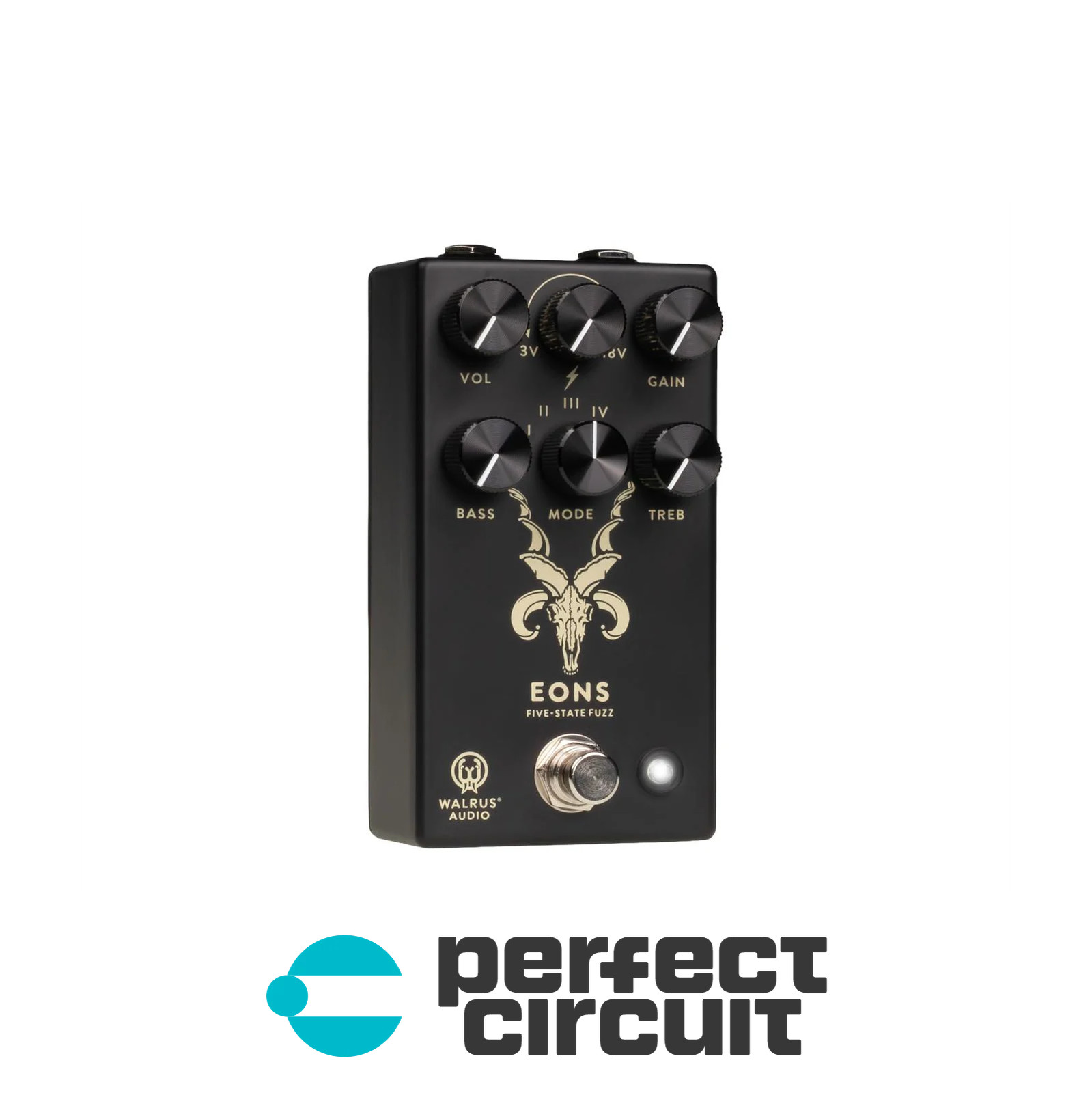 Walrus Audio Eons Five-State Fuzz Pedal (Black) EFFECTS NEW - PERFECT CIRCUIT