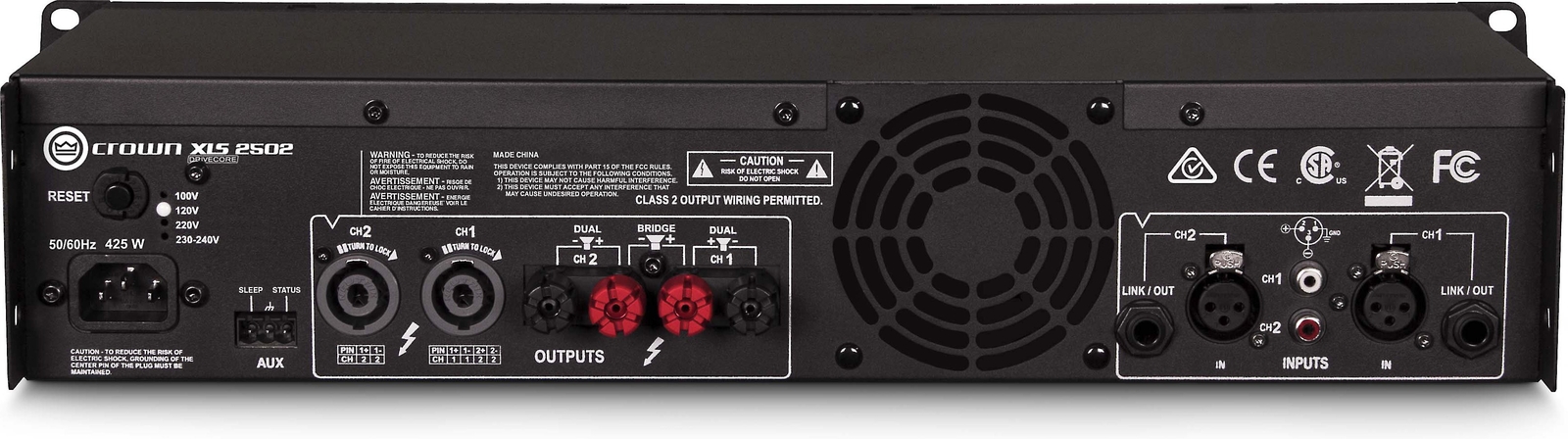 Crown XLS 2502 Power Amp Drive Core