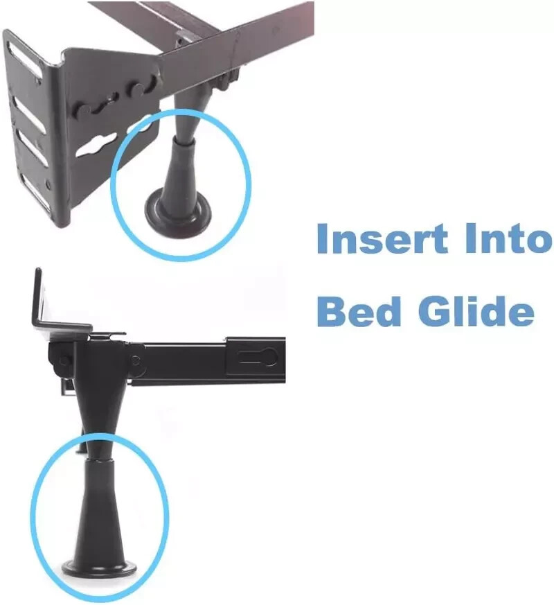 6PCS Reinforced Bed Frame Feet That Replace Wheels. Prevent Sliding. Sturdy