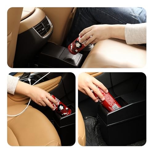 Car Trash Can, Push-Button Storage Box, Trash Can with Adjustable Bottom Clip,