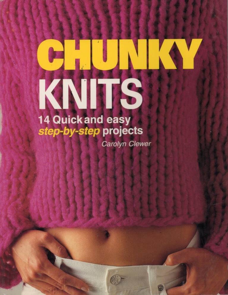 VTG!CHUNKY KNITS PATTERN BOOK 14 QUICK AND EASY PROJECTS