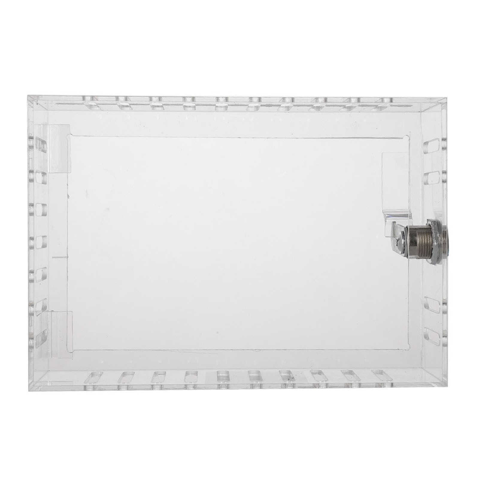 Transparent Lock Box for Thermostat with Key Clear PS Protective Cover