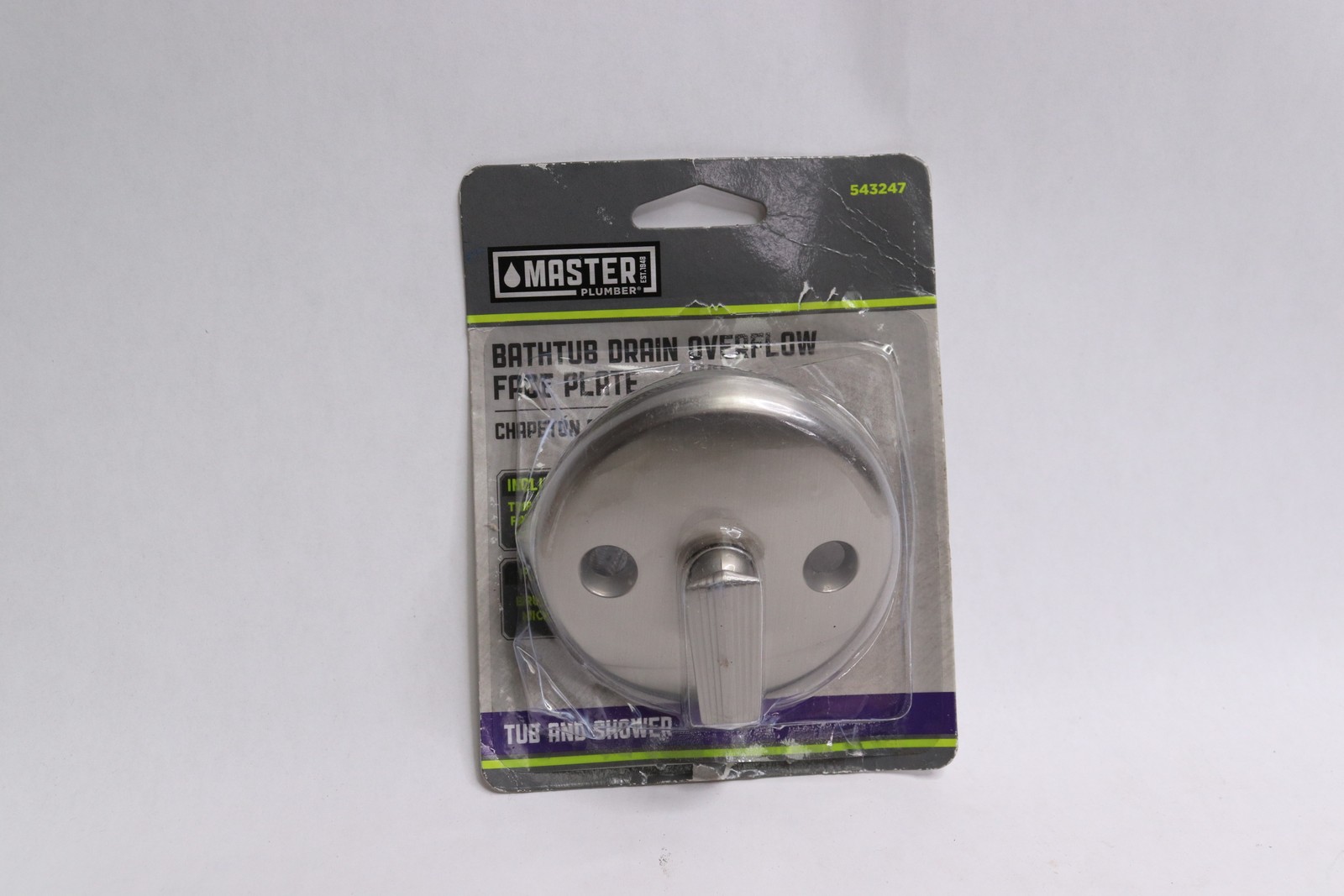 Master Plumber Plumber Overflow Face Plate Brushed Nickel 3543-247