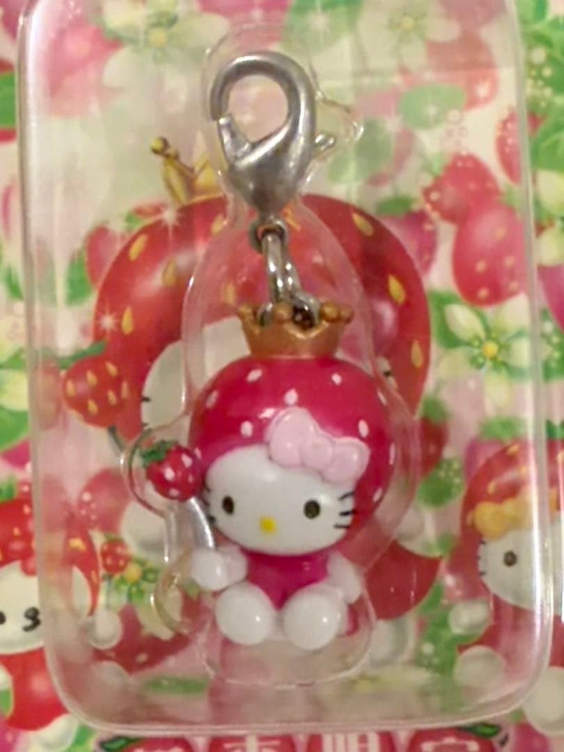 Hello Kitty Strawberry Princess Charm Strap Used
