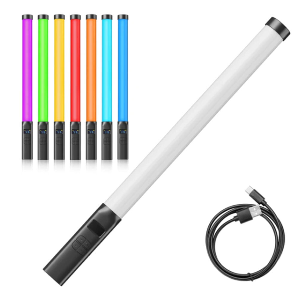 Ulanzi VL119 RGB Handheld Light Wand 360° full color gamut adjustable hue 20efct