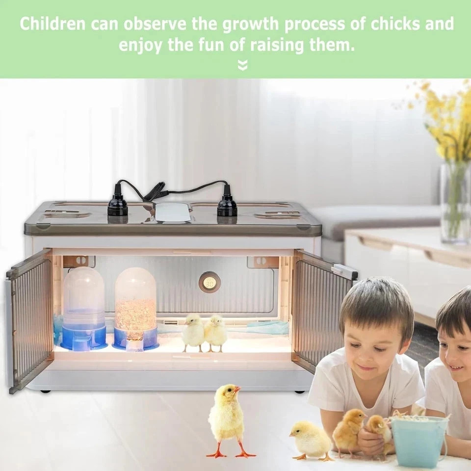 Brooder Box for Chicks Quail Brooder Box with Thermostat Poultry Heater