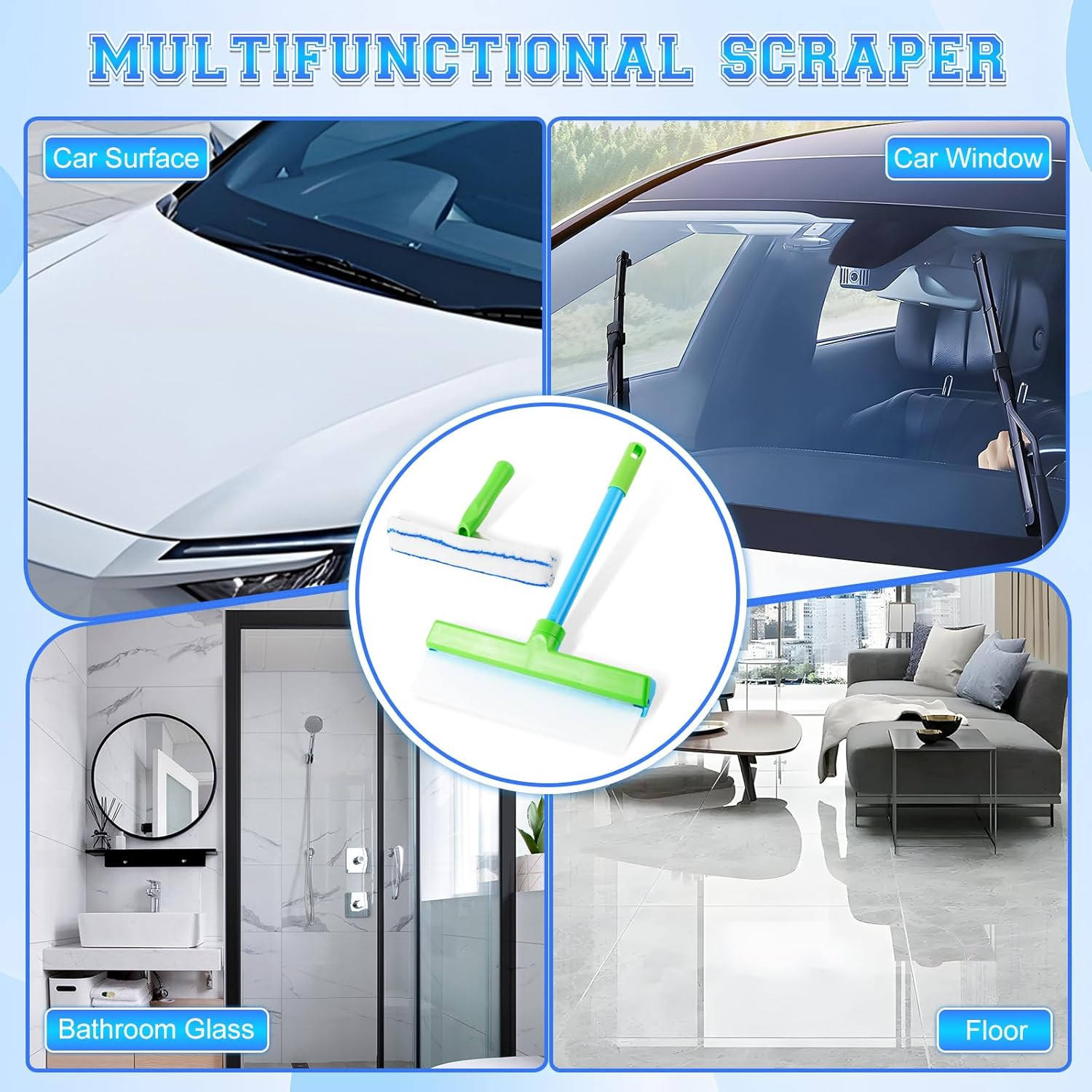 Aquablade Window Cleaning Kit Aquablade Window Squeegee Recyclable Silicone Tool