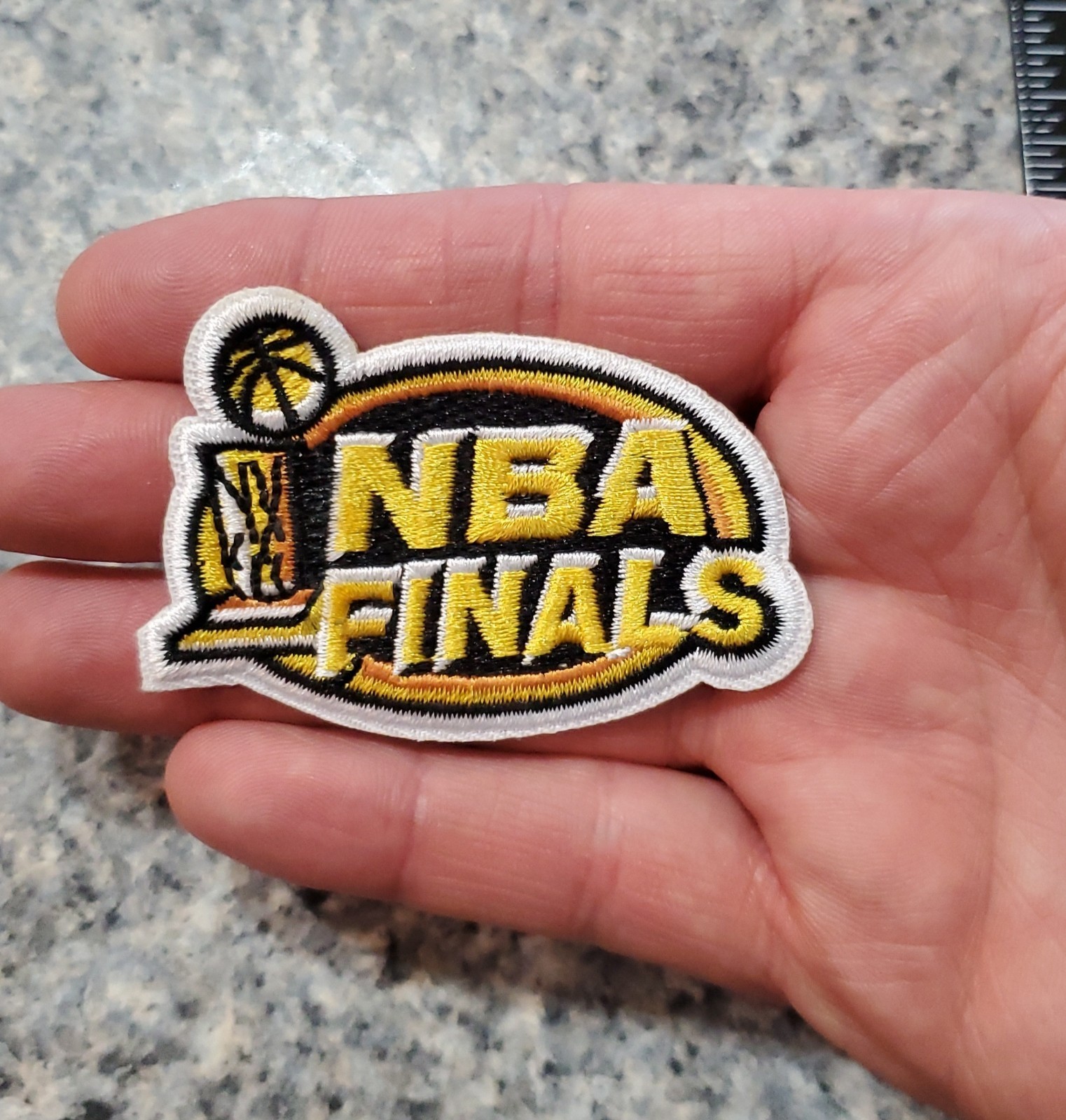 NBA FINALS - CHAMPIONSHIP PATCH - Embroidered Iron On. 2.75" x 1.75"