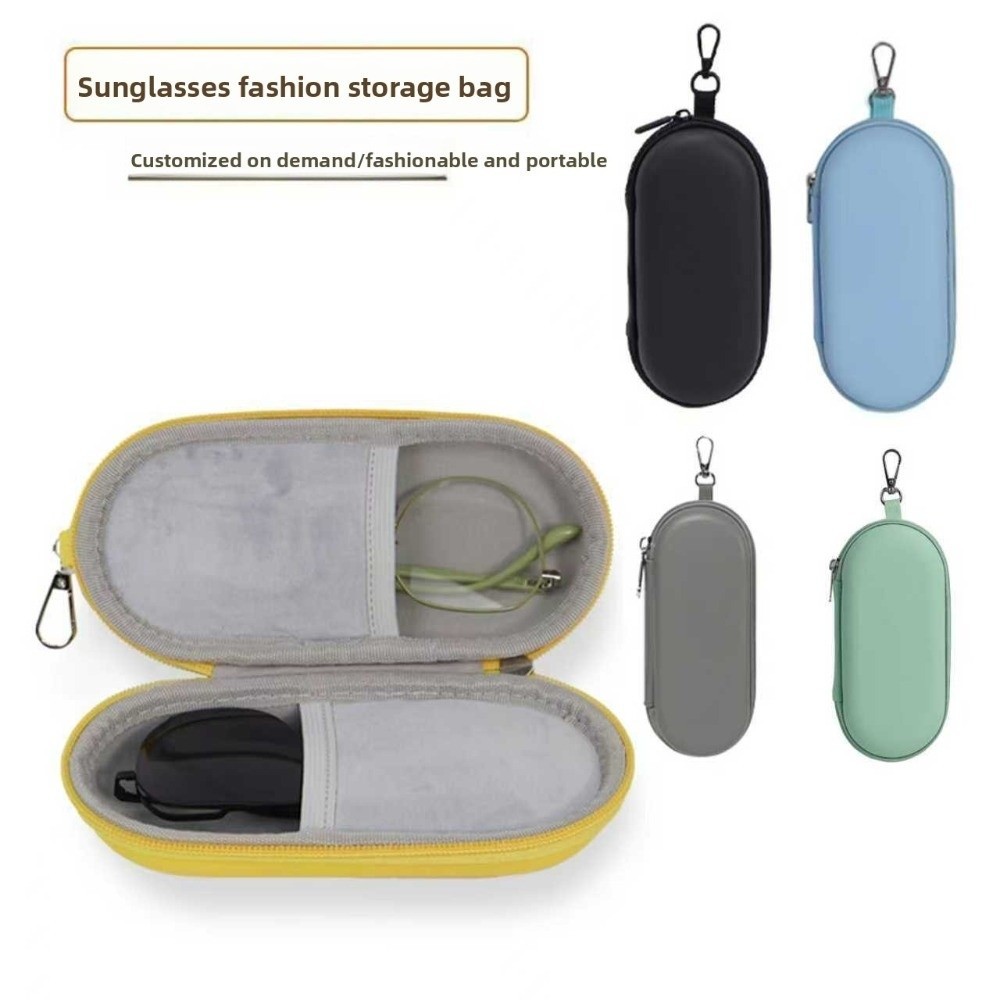 Hard Shell Double Glasses Case Portable Simple Dual Sunglasses Cases Organizer
