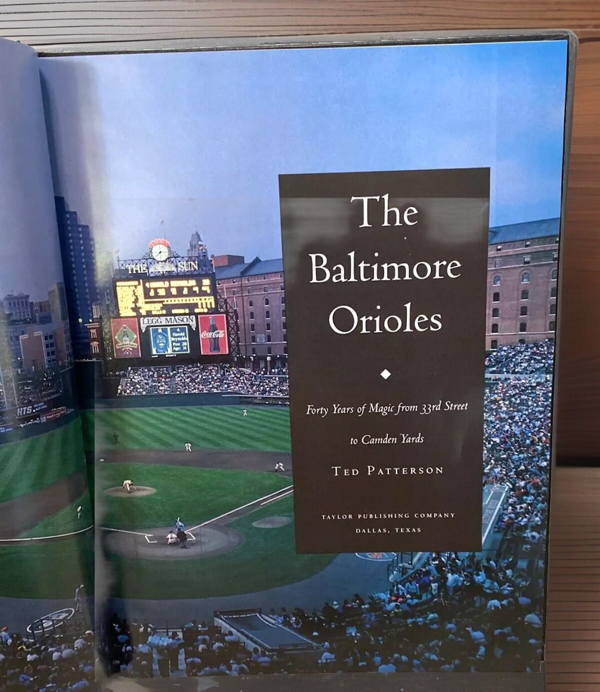 Baltimore Orioles Brooks Robinson Book Signed 40 Years Of Magic Ted Patterson