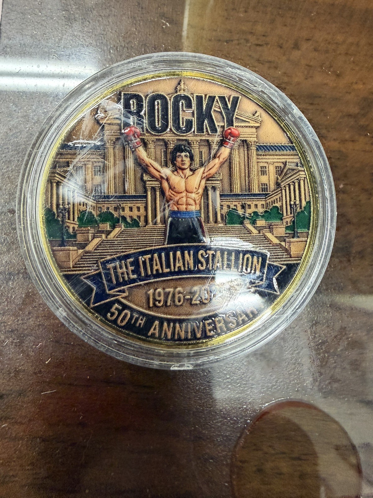 Rocky Balboa Italian Stallion 50th Anniversary Challenge Coin-New READ DESCRIPT