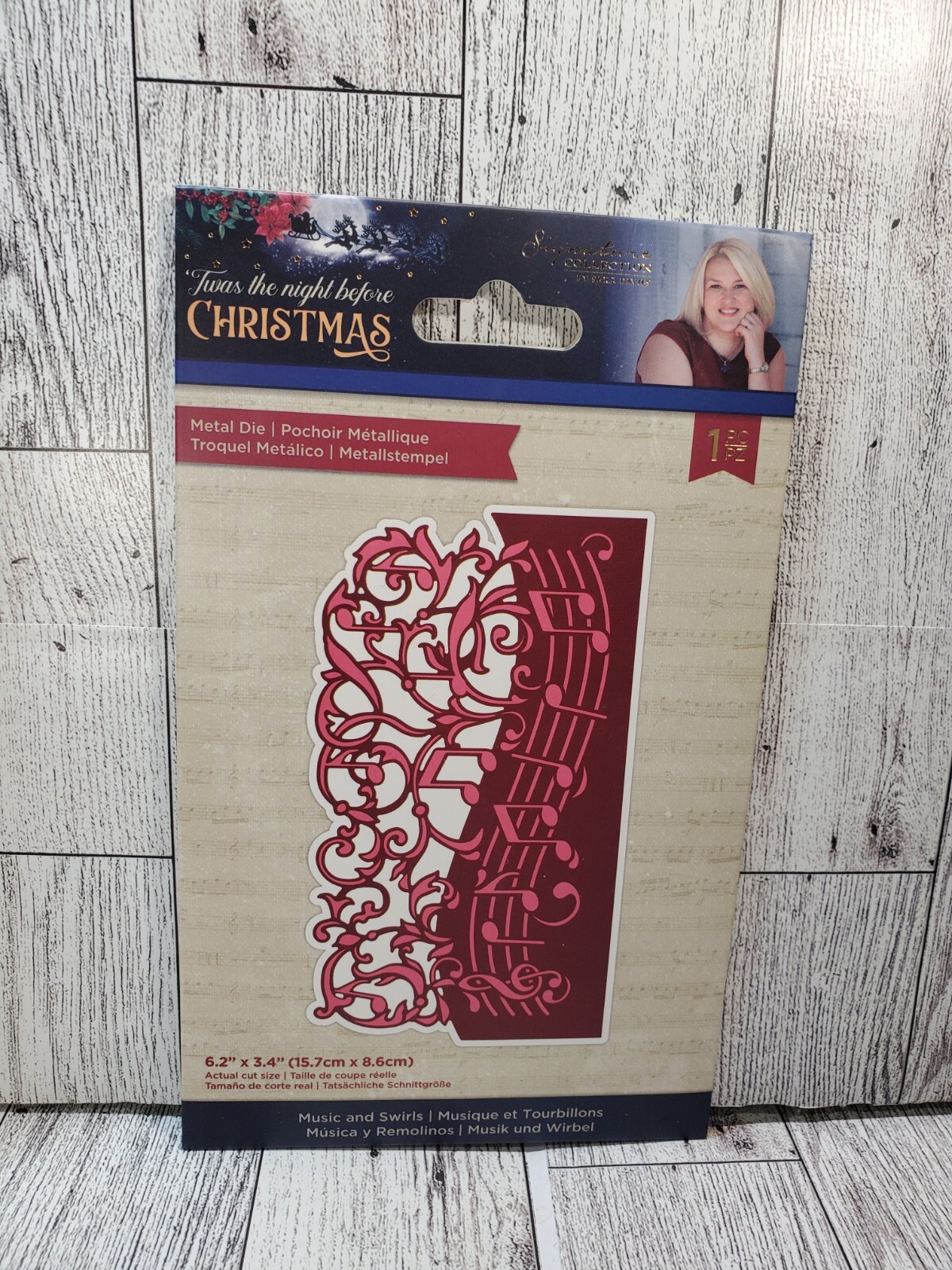 CCH3 Crafters Companion Twas The Night Before Christmas Music  & Swirls Die