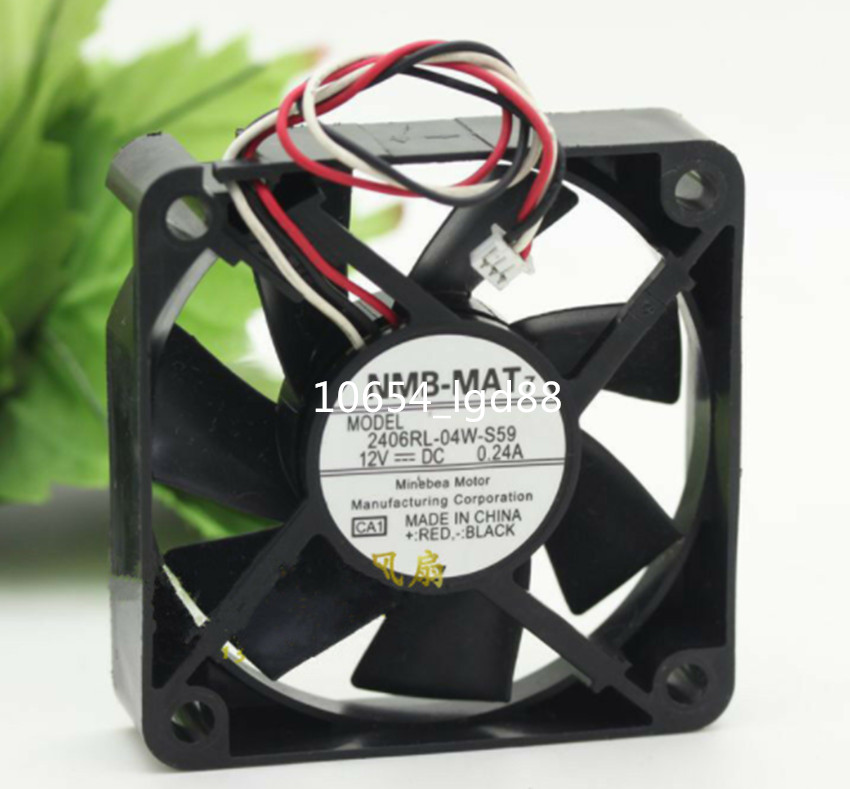 For NMB-MAT 2406RL-04W-S59 12V 0.24A 6015 3-wire Epson projector cooling 3pin #9