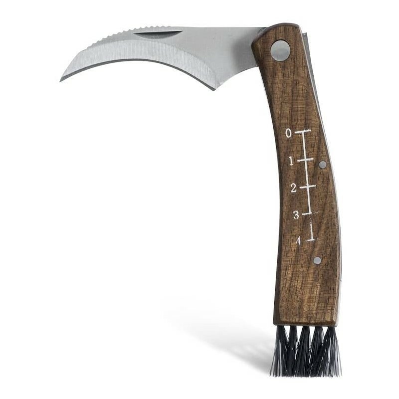 Sagaform Forest Mushroom / Truffle Knife with Walnut Handle & Canvas Case