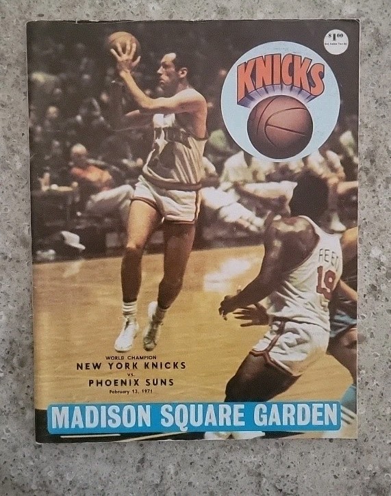 NEW YORK KNICKS FEB 13 1971 PHOENIX SUNS PROGRAM EX/NM