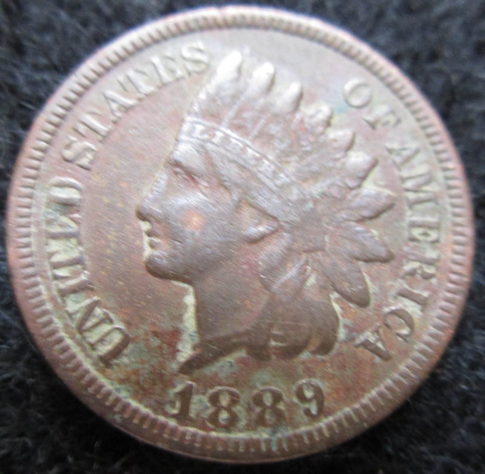 1889 Indian Head Cent  IH Penny    Great Old Coin     Full Liberty      5152615