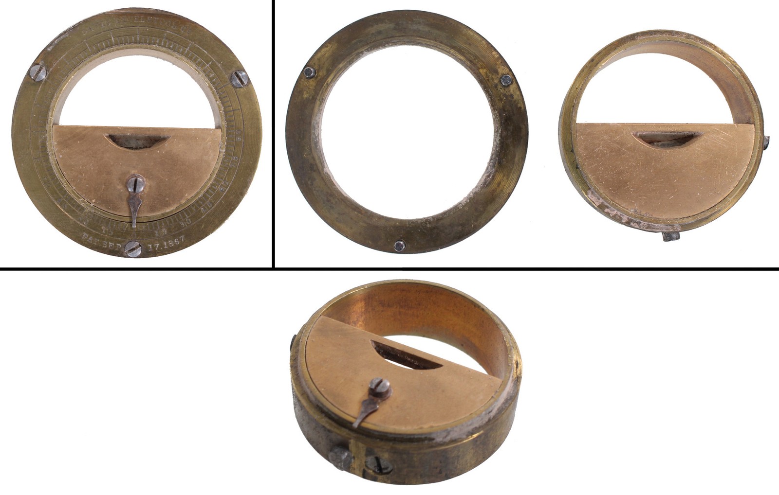 Orig. Inclinometer Insert for Davis L. & T. Co. Levels- w/ Screws - mjdtoolparts