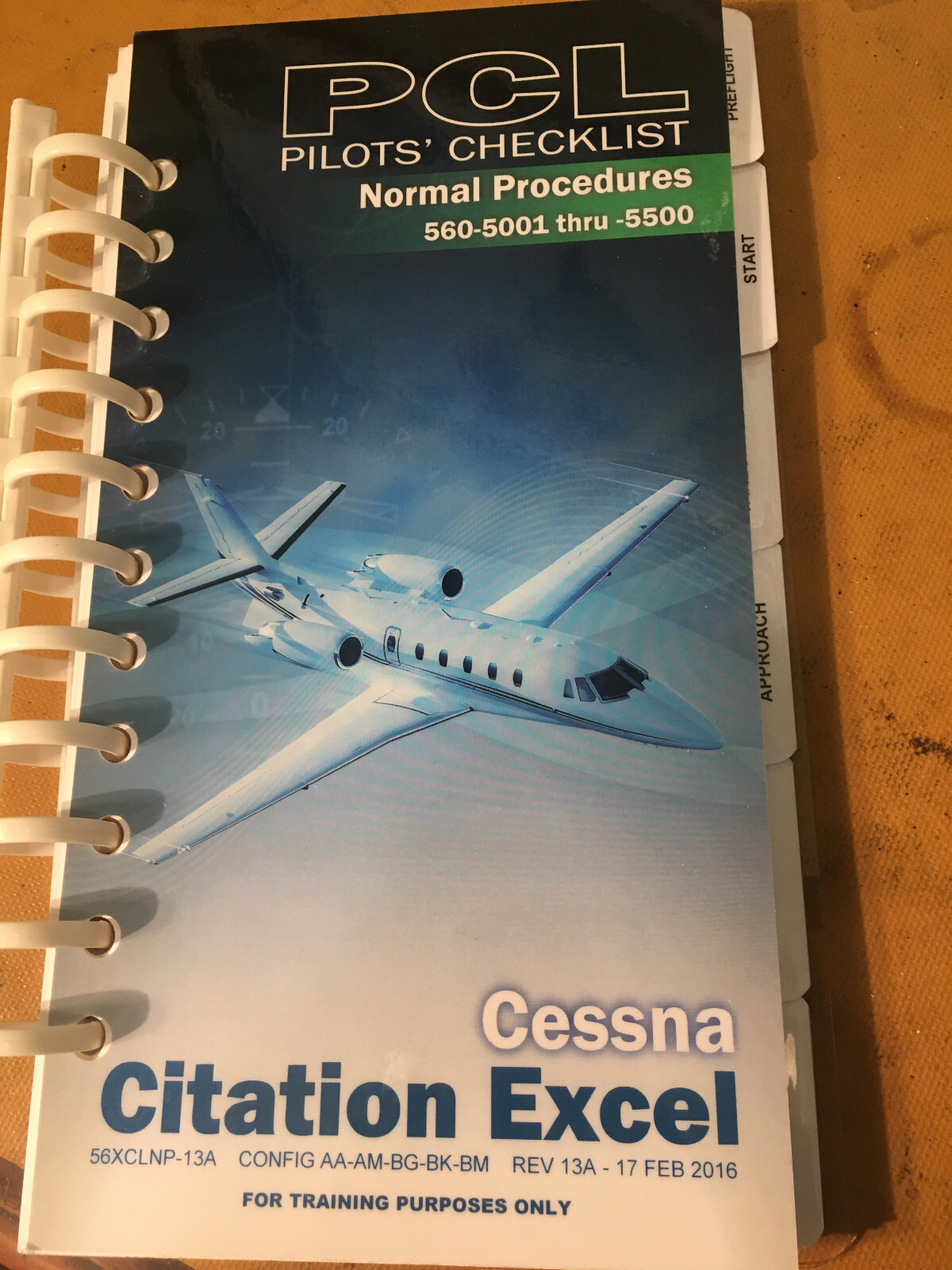 Cessna Citation Excel 560XL Pilot's Normal Procedures Checklist
