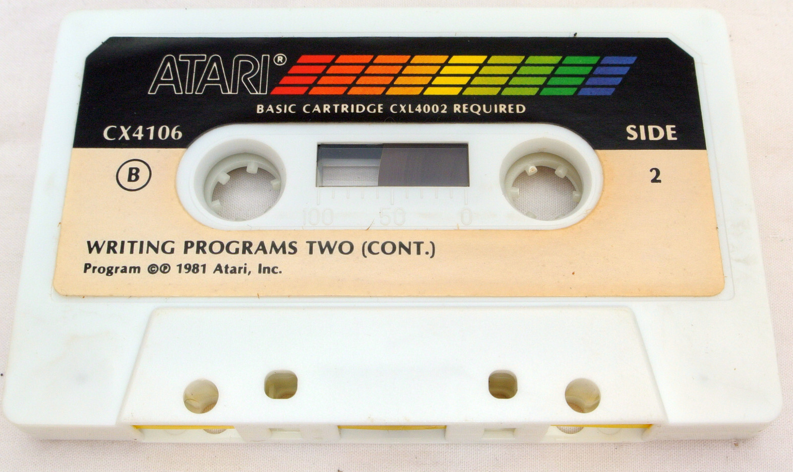 Atari 400/800 Writing Programs II Cassette Tape CX4106 Vintage 1981
