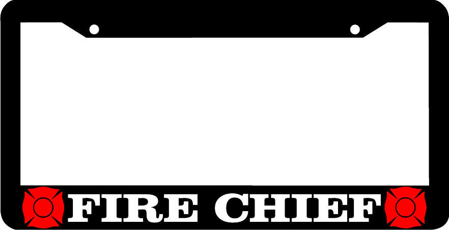 FIRE CHIEF FIREFIGHTER FIRE MAN  License Plate Frame