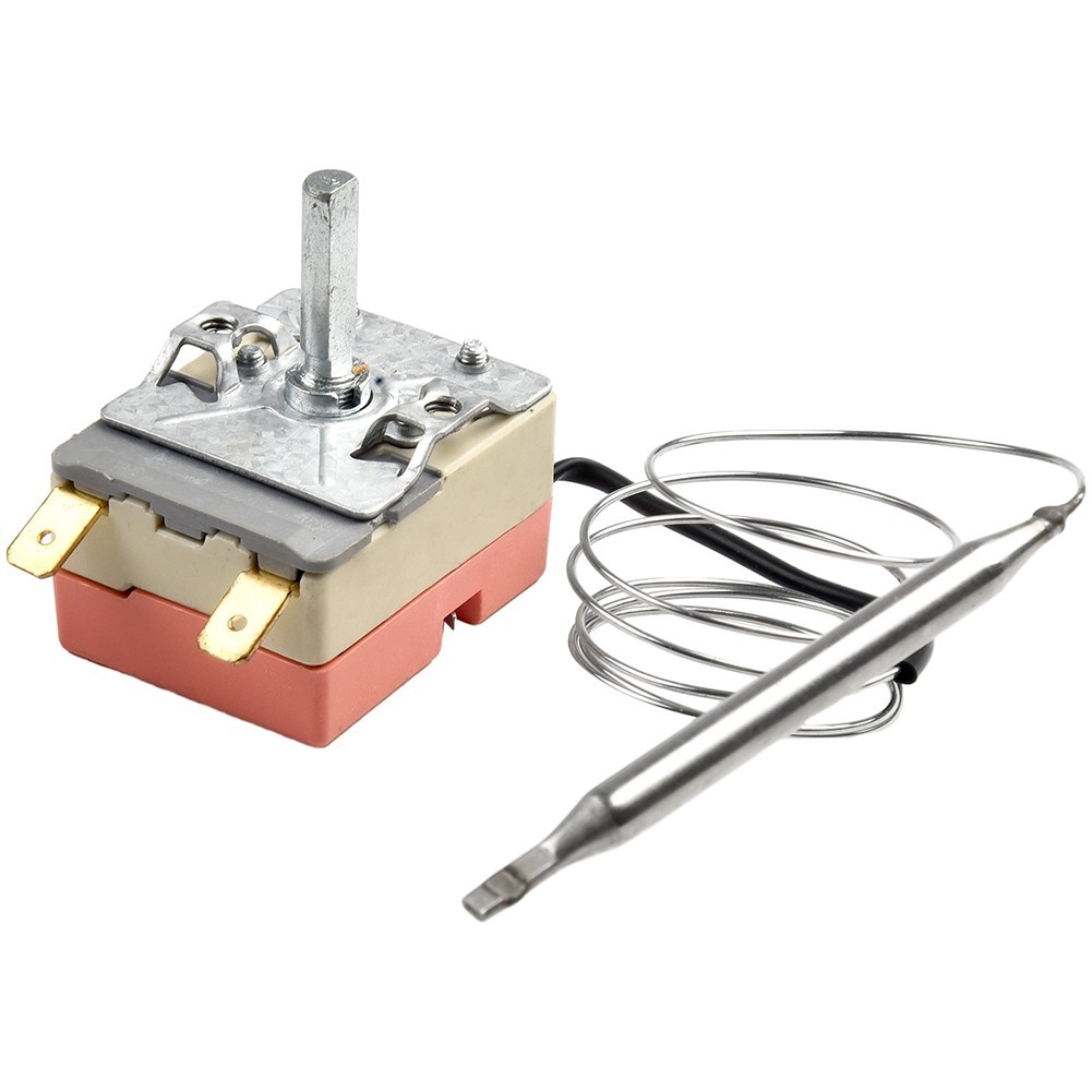 Oven Thermostat Controller Switch 2 Pin 250V 16A Adjustable Temperature