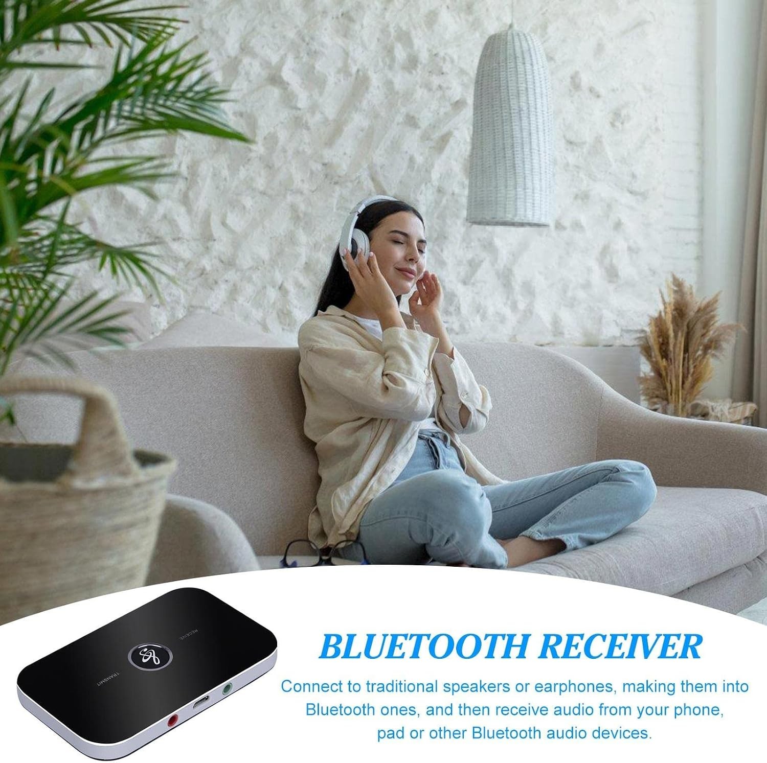 Bluetooth Transmitter & Receiver Wireless Adapter For Home stereos/speakers