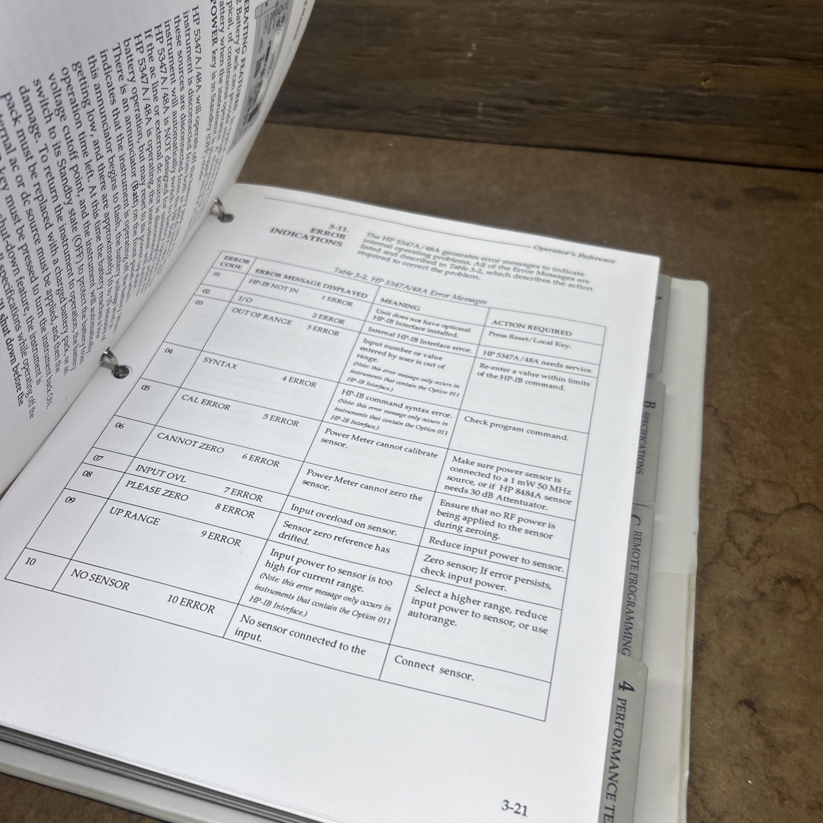 HP 5347A/48A Microwave Counter/power Operating Programming Manual