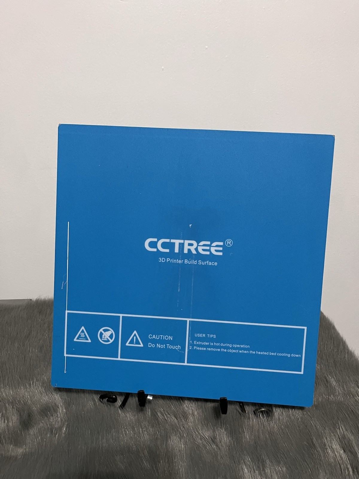 CCTREE 3D Printer Build Surface Blue 12x12x12 in Square Platform Sheet Blue