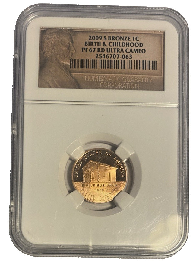 2009-S Birth And Childhood Lincoln Label Graded PR67 Ultra Cameo By NGC.