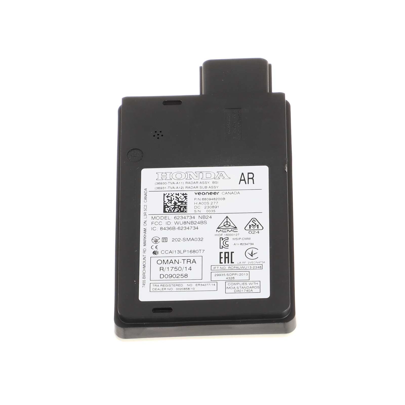 Genuine Honda Object Sensor 36931-TVA-A12