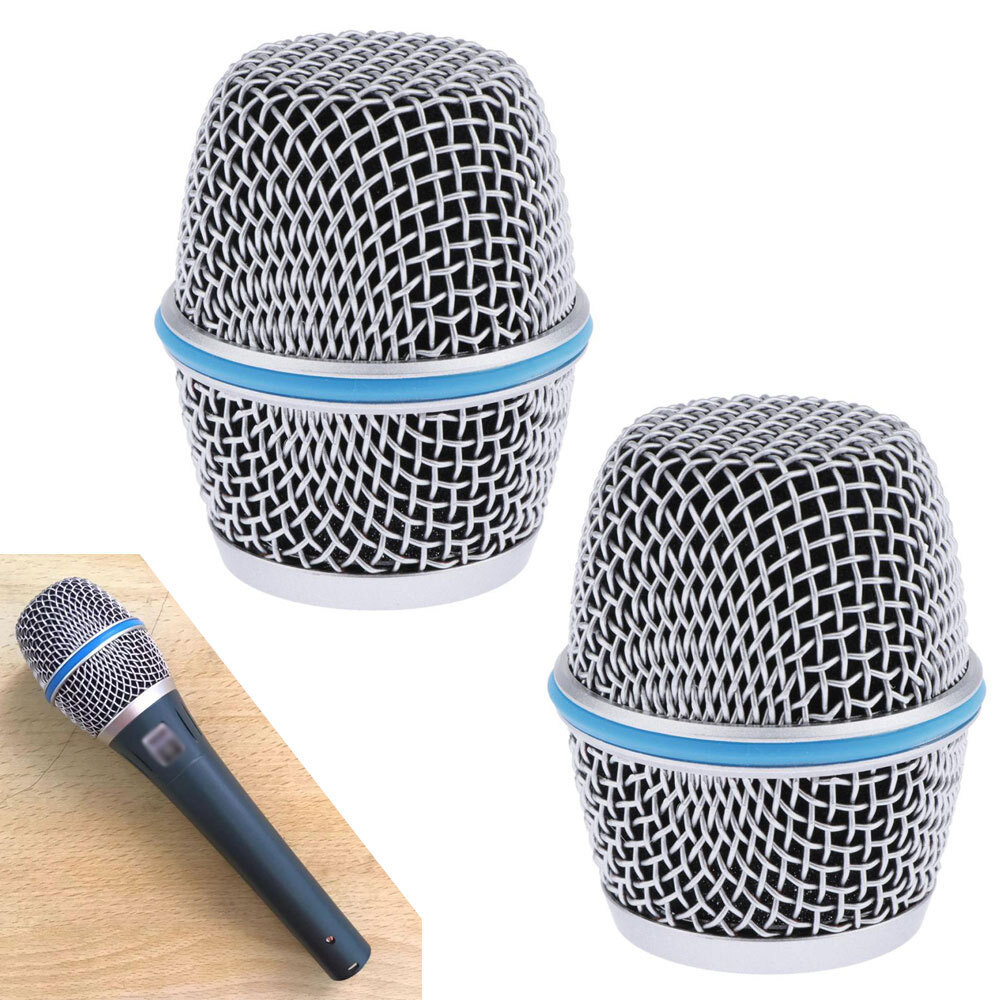 2 PCS Microphone Grille Head Mesh Fits For Shure Beta 87A Replacement USA NEW
