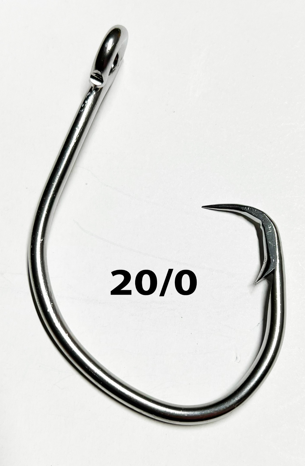20/0 stainless steel circle hook offset 4.5mm - 10pk